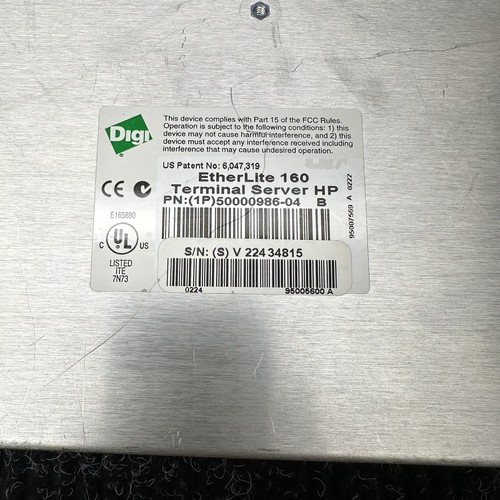 Digi EtherLite 160 50000986-04 B RJ-45 10/100BASE-T Terminal Server - Bild 4 von 4