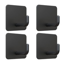 Adhesive Hooks Metal Shower Wall Stick On Hooks Waterproof 2 Extra Adhesive Stri