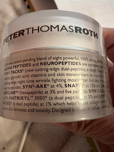 Peter Thomas Roth Un Wrinkle Night Crema Arrugas Profundas (60 ml/2 fl) NUEVO - Imagen 3 de 5