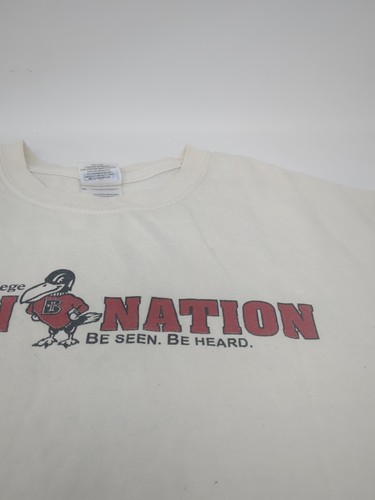Benedictine College Raven Nation Be Seen Not Heard Rare VTG T-Shirt Size Medium - Picture 6 of 11