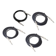 Professional instrument cable, 6.35mm plug to 6.35mm plug jack cable