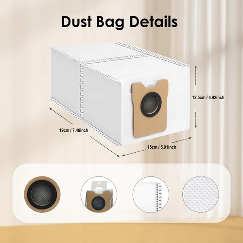 16 Pack Dust Bags for Eufy Omni C20 C10 Robot Vacuum - Picture 3 of 6