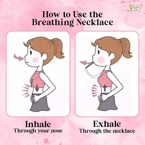 Breathing Necklace Stress Relief Pendant Quit Smoking & Vaping Aid for Adult - Picture 10 of 21