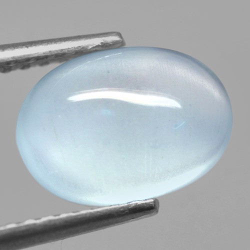 1.59Ct. Natural Gemstone Aquamarine Ocean Blue Oval Cabochon Brazil Ravishing - Picture 1 of 7