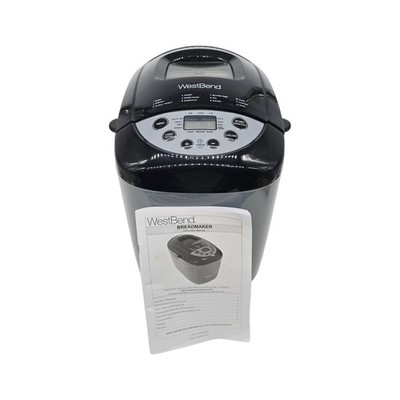 West Bend Hi Rise 3lb Bread Maker Machine 47413 12 Settings Dual Paddle Tested
