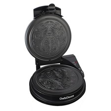 KrumKake Maker Features Nonstick Surface and Instant Heat Recovery with Tempe...