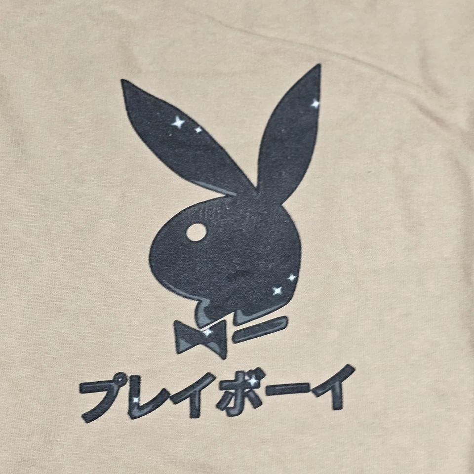Playboy Sweatshirt Mens 2XL Graphic Crewneck Japanese Tokyo Japan Anime Bunny - Image 3 of 4