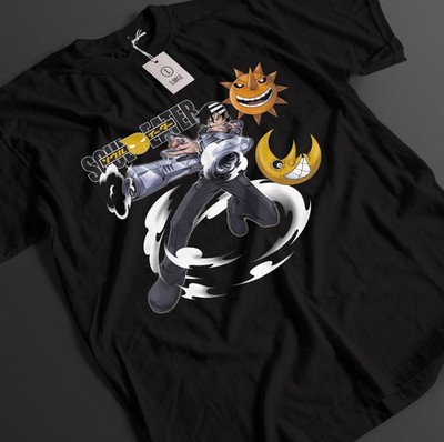 Soul Eater Shirt Maka Tshirt Kid T-Shirt Black Star Top Tsubaki Dark Anime Tee