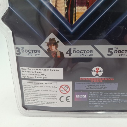 Figura Doctor Who Cuarto Dr con Cabeza Intercambiable y Destornillador Sónico NUEVO 4º Tom Baker - Imagen 10 de 18