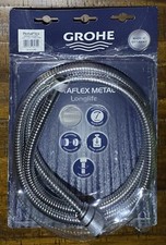 Grohe 28 417 Chrome Rotaflex 59" Metal Hand Shower Hose With 1/2" Connection NEW