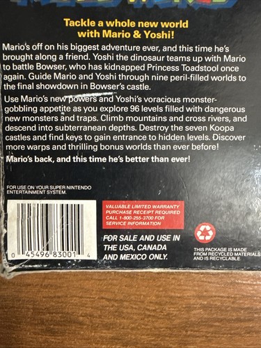 Super Mario World - Super Nintendo SNES CIB Complete w/Box & Manual - Picture 4 of 12