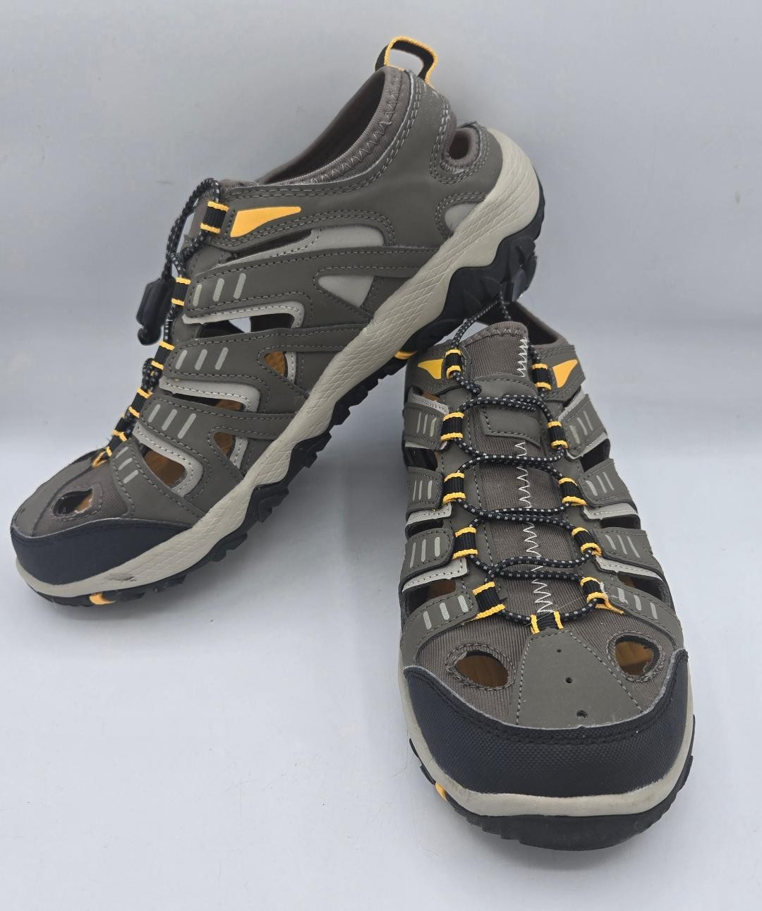 Eddie Bauer Eastport Men’s Brown Bungee Lace Breathable Water Shoes 9 M Hiking
