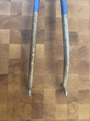 Vintage PEUGEOT 1" Threaded Fork • Blue • about 270mm (32mm threaded). (NJ) - Picture 8 of 13