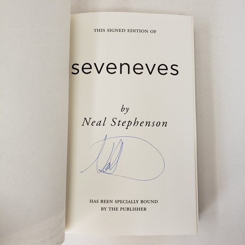 Seveneves by Neal Stephenson (SIGNED, 1st Edition, 2015, Hardcover, Dust Jacket) - Foto 4 di 6
