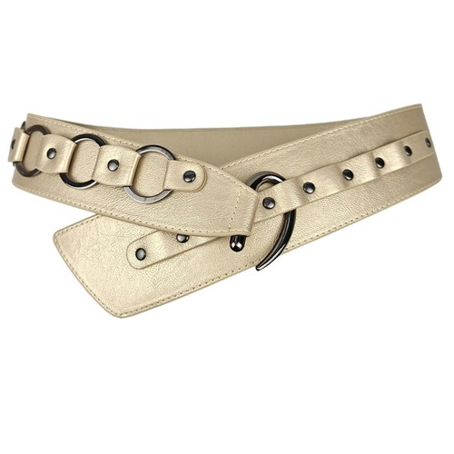 Faux Leather Punk Belt Vintage Chain Belt New Adjustable Waistband Festival - Picture 11 of 14