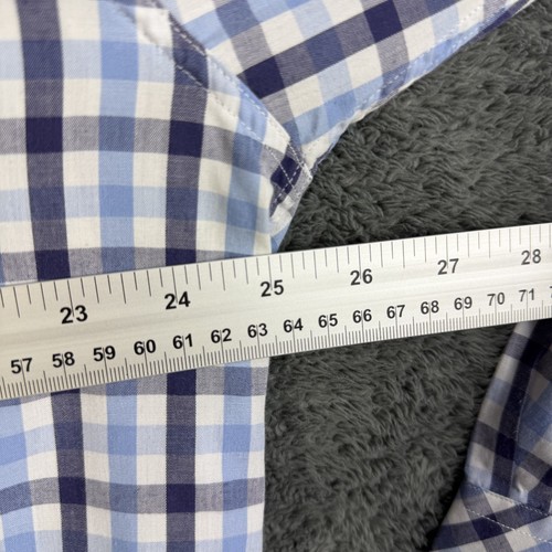 Rohan Long Sleeve Shirt Mens Large Blue Check Pockets Walking Hiking Button Down - Picture 9 of 12