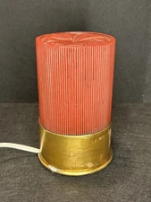 RARE 5.5” Mini Shotgun Shell Table Lamp Light Duck Hunting Cabin Trap Skeet Deco