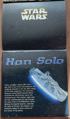 Star Wars HAN SOLO 2000 Mini Calendar Not Sealed But In Excellent Condition - Picture 2 of 4