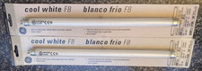 2 General Electric 98112 F8T5CW 12 Fluorscent Tube Light Bulb Cool White F8