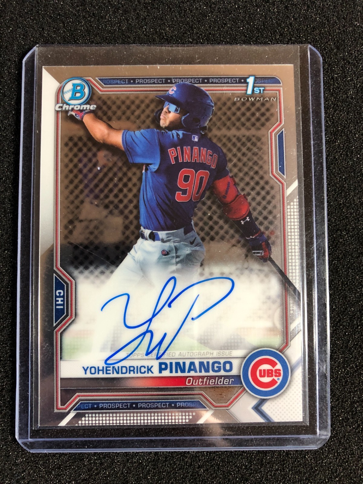 2021 Bowman Chrome Yohendrick Pinango 1st Bowman Autograph