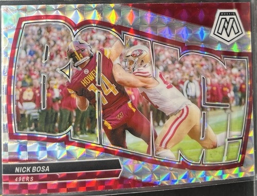 2024 NFL Panini Mosaic Mosaic Prizm Nick Bosa ¡BANG! 9 San Francisco 49ers - Imagen 1 de 2