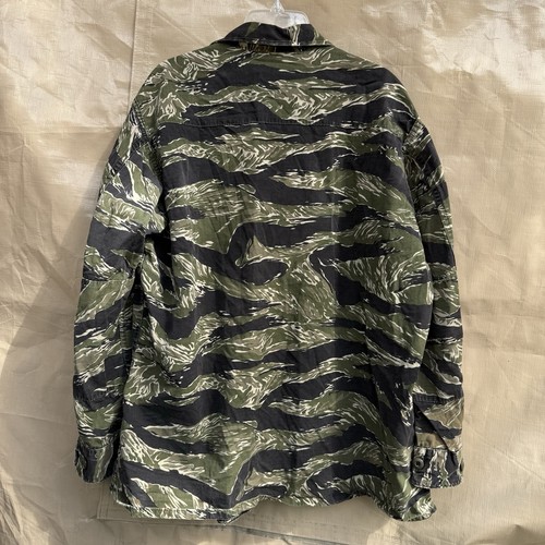 Vintage 1983 Tiger Stripe Combat Jacket Ripstop USA Made (TSP) X-Large 45–49 - Picture 6 of 8