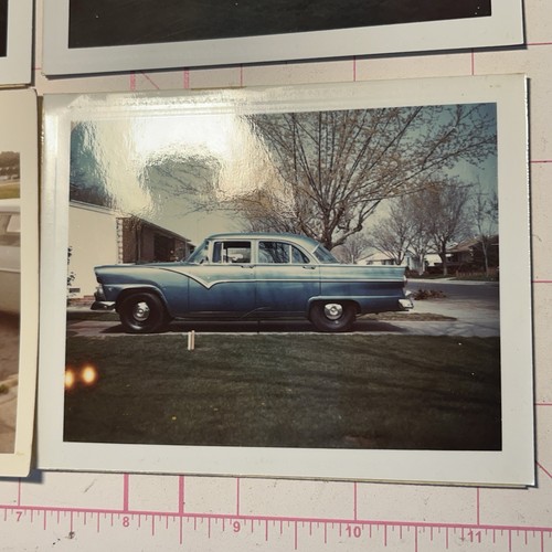 Vintage Polaroid Photo Retro Car Chevrolet Chevy USA Blue Sky Found Art Snapshot - Picture 4 of 13