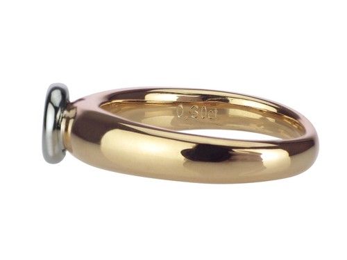 CHRIST Solitär 14 K 585 Gelb Gold 0,30 ct Brillant Damen Verlobung Ring! - Bild 3 von 7