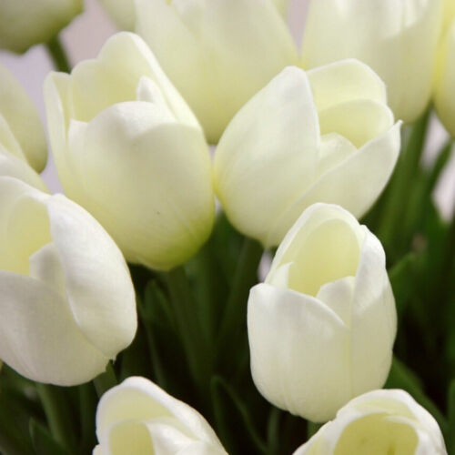 10 PACK Artificial Tulips Real Touch Bridal Home Wedding Party Festival Decor US - Picture 8 of 32