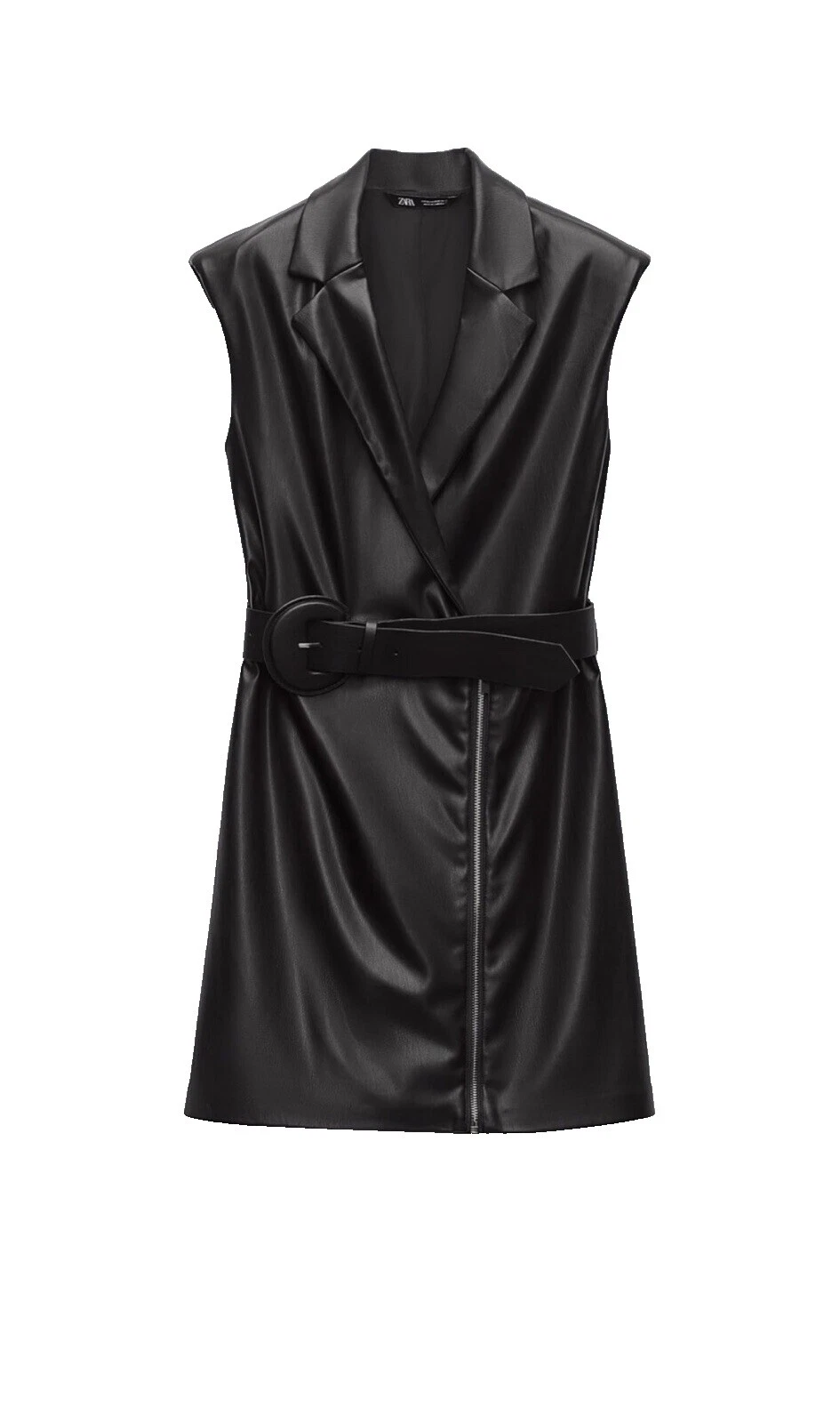 Vestidos de cuero sólido Zara para Mujeres