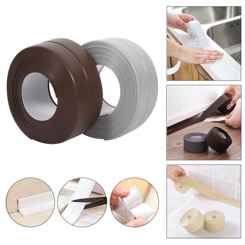 3.2m Kitchen Toilet Bathroom Waterproof Self Adhesive Seal Tape Sealing Strip - Picture 2 of 14
