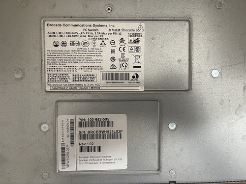 EMC DS-6510B FC Switch EMC 48-Port 8Gb Fibre Channel Switch with Dual PSU - Picture 9 of 12