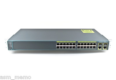 CISCO WS-C2960-24PC-L 24 Port 10/100mbps POE Switch Dual Uplink ios 15.0 Tested
