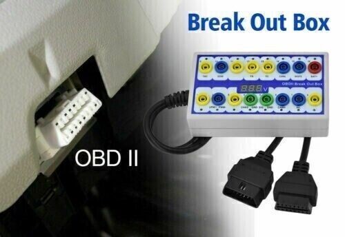 OBDII EOBD Protocol Diagnostic detector & Breakout Box Tester 16 Pin. - Picture 3 of 5