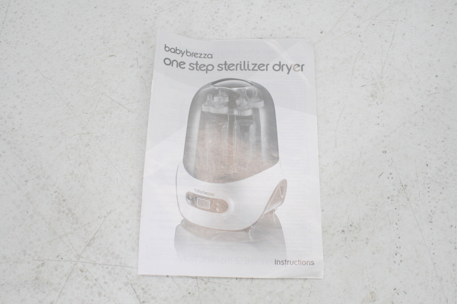 Baby Brezza BRZ0098 Baby Bottle Cleaner & Dryer Machine Electric Steam