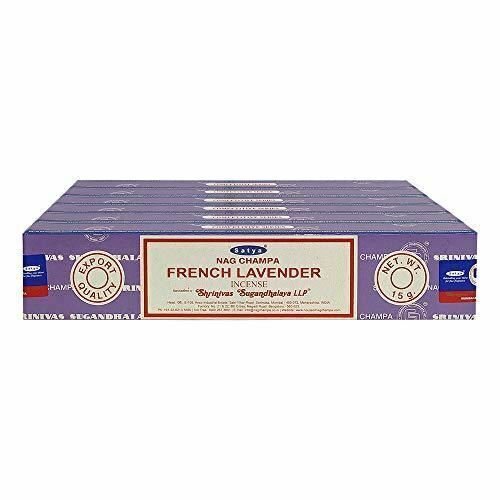 Satya Nag Champa French Lavender Incense Sticks Pack of 12 Boxes 15gms Each Hand - Picture 2 of 4