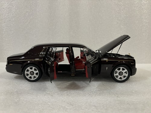 1/18 Kyosho Rolls-Royce Phantom EWB Deep Garnet/Red Interior Diecast - Picture 13 of 24