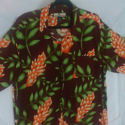 S & D Bahama Hawaiian Camp Shirt With Pocket Short Sleeve Floral Motif Size XL - Picture 6 of 9