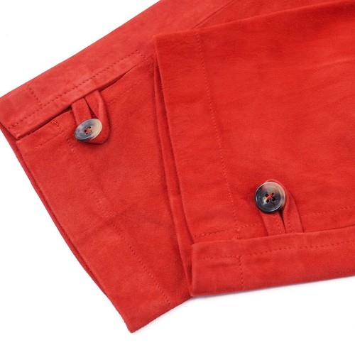 Isaia Nappa Lambskin Suede Leather Drawstring Jogger Pants 32-34 (Eu 50) NWT - Picture 4 of 9