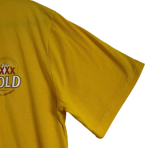 XXXX Gold T Shirt Size 2XL XXL Gold Maroon Mighty QLD Maroons Logo - Picture 3 of 16