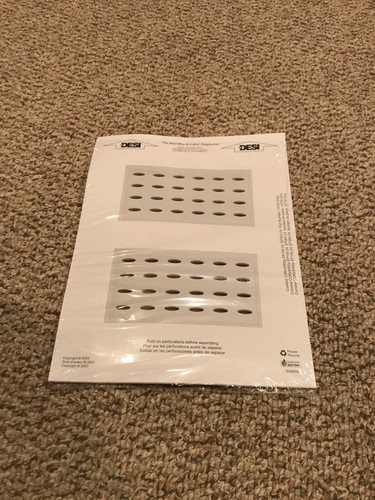 Lot of 22 DESI Telephone Printable Label Sheet for ComDial ...