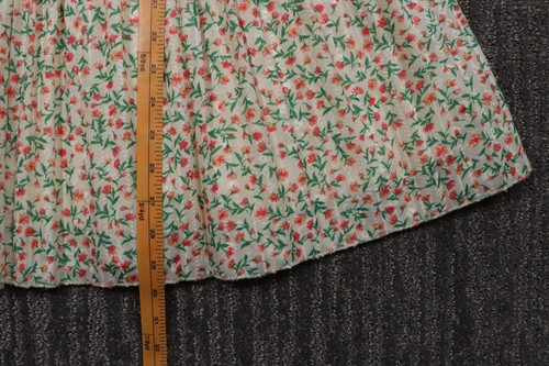 Vestido Linjia Shop Mujer S Floral Plisado Doble Corbata Elegante Cottagecore Clásico - Imagen 10 de 10