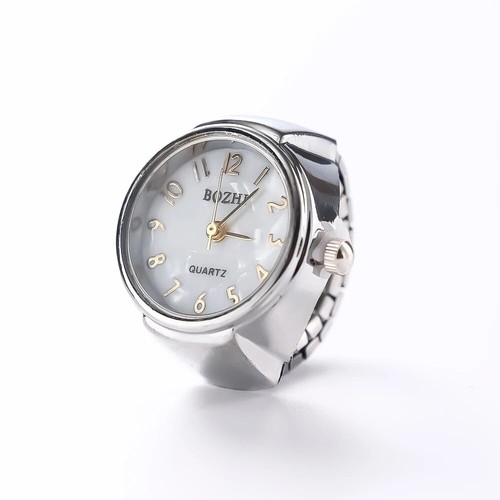Fashionable Unisex Watch Ring Stylish Quartz Ring for Parties Everyday Use Gift - Picture 24 of 28