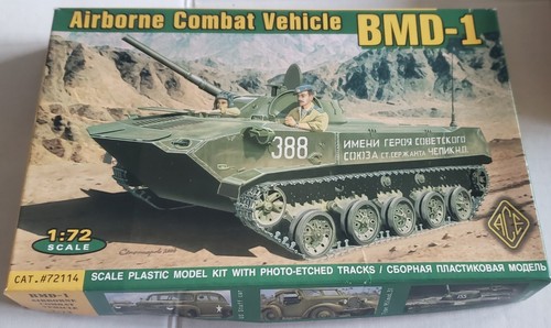 ACE MODEL 72114 UKRAINE AIRBORNE COMBAT VEHICLE RUSSIAN WAR BMD-1 PARTS SEALED - Picture 2 of 3