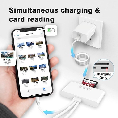 For IPhone/iPad 5 In 1 Memory Card Reader USB 3.0 OTG Adapter SD Card Reader - Picture 5 of 16