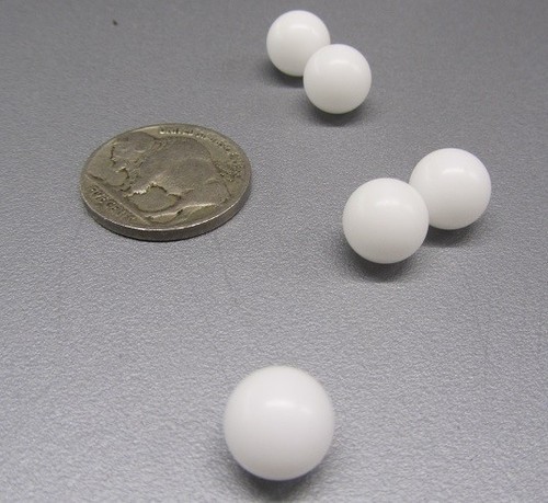 Palline in teflon PTFE - Sfera bianca (.375") 3/8" diametro, 40 pezzi - Foto 10 di 11
