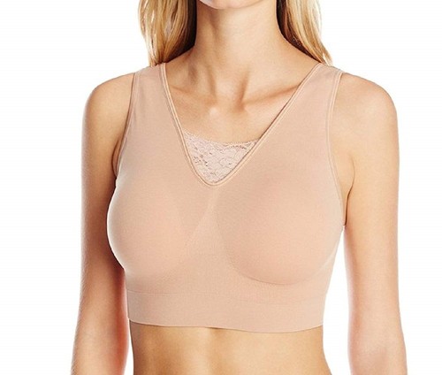 Rhonda Shear Ahh zierlicher nahtloser abnehmbarer gepolsterter BH MIT SPITZE - 9345 - Bild 3 von 5