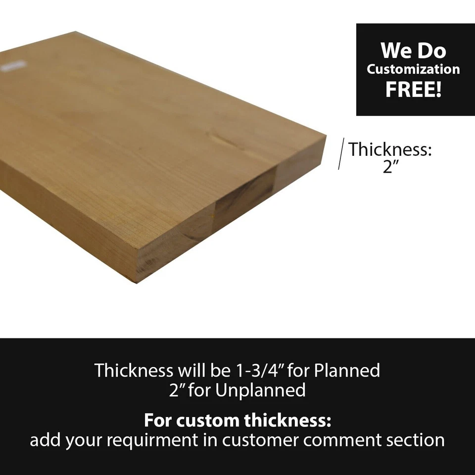 Premium Wood 21x 15x 1-3/4 to 2 Guitar Body Blank Luthierwood- Free US Shipping - Image 3 of 4