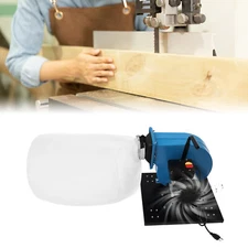 1HP 550 CFM Wall-Mounted Dust Collector with 14.8-Gallon Bag