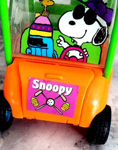 GALERIE Peanuts/Snoopy 2 auto in plastica - carrello da golf viola Halloween zucca/arancione - Foto 10 di 24
